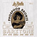 La Bella Acoustic Baritone Guitar Phosphor Bronze .014-.070 Round Wound Light