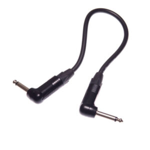 Contrik Instrumenten- und Gitarrenkabel - Klinke 90° 6.35 mm (1/4") Mono Neutrik® - Swissflex asymmetrisch - 0.15m