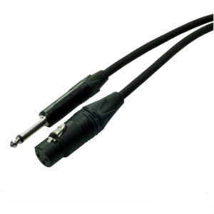 Contrik Mikrofonkabel - XLR Male < > Klinke Mono 6.35 mm (1/4") Neutrik® - asymmetrisch - Swissflex - 6 m