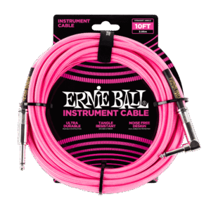 Ernie Ball Braided Instrument Cable 10Ft / 3.05m (Straight/Angle)