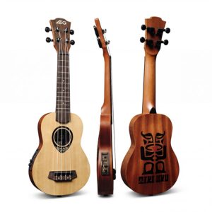 LÂG TKU150CE Tiki Konzert-Ukulele