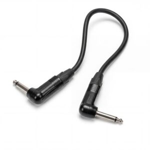 Contrik Instrumenten- und Gitarrenkabel - Klinke 90° 6.35 mm (1/4") Mono Neutrik® - Swissflex asymmetrisch - 0.15m