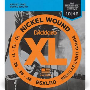 D’Addario XL Nickel Wound Double Ball End “Steinberger“
